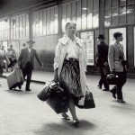 Au Pair arriving at Victoria Station